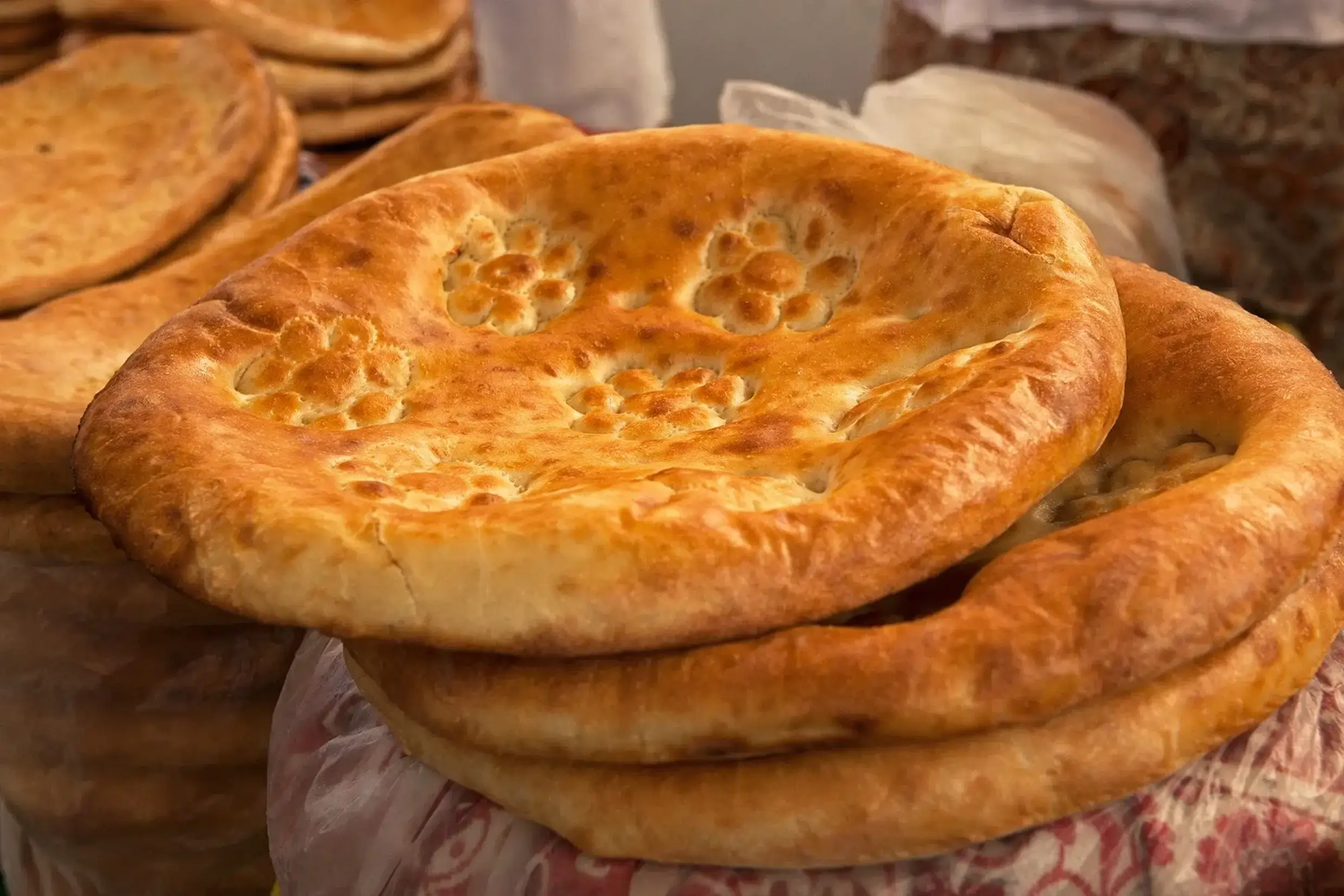 Traditional Turkmen Bread
